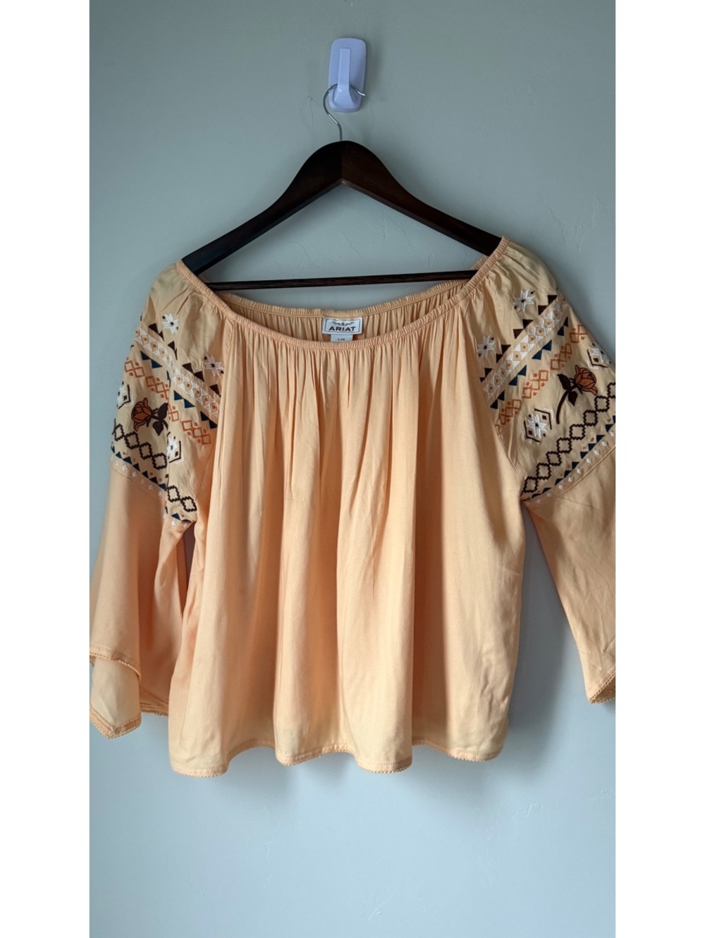 Ariat Boho Embroidered Peasant Blouse | large